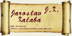 Jaroslav Kalaba vizit kartica